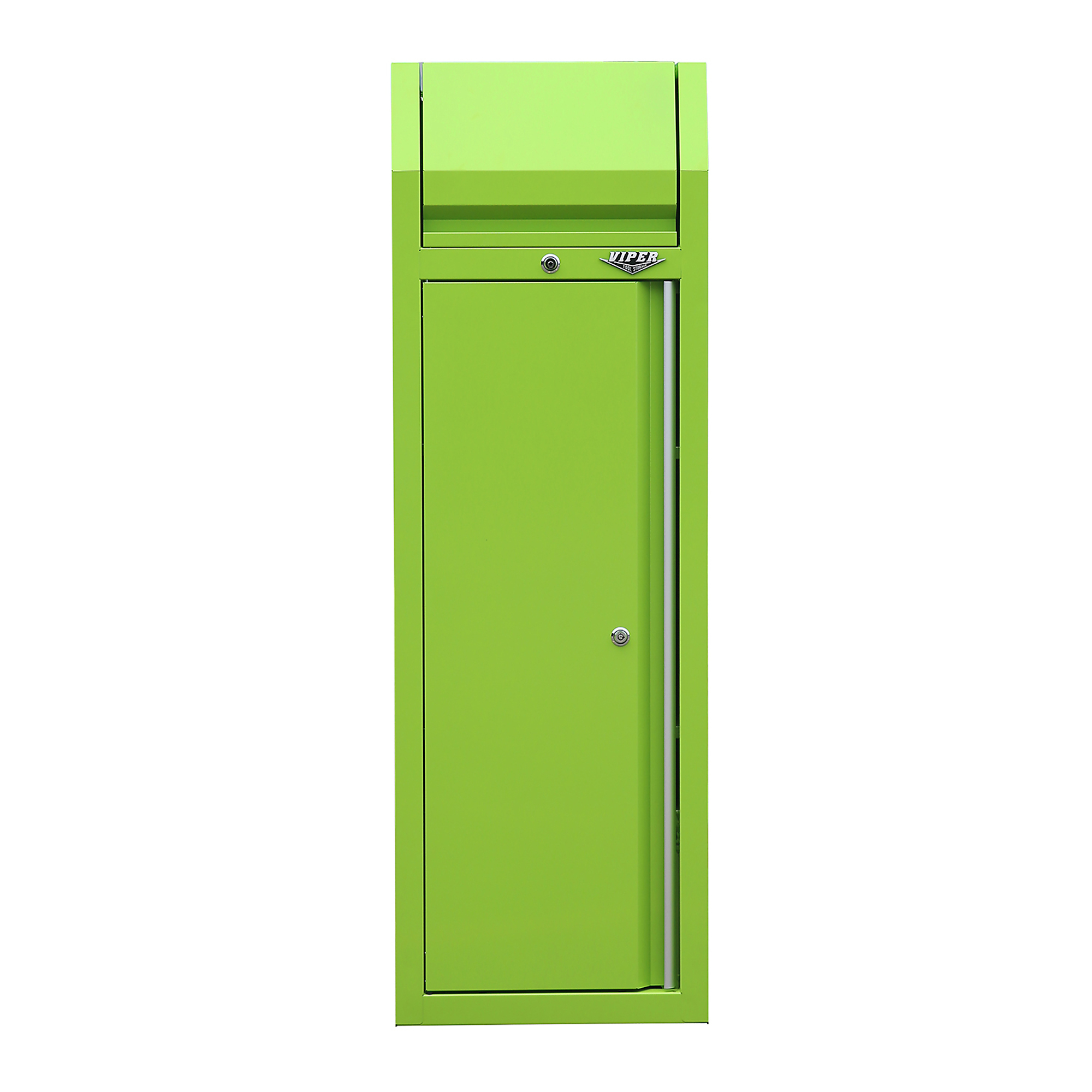 Viper Tool Storage Side Locker - 19.63in. Width, 67in. Height, 15,592 Cu. In. Capacity, 19-Ga. Steel, Lime, Model# V2003SLLG